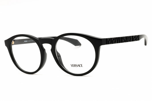 Versace 0VE3355U-GB1 Black Round Eyeglasses 51mm
