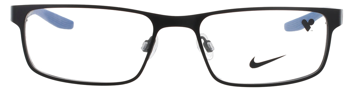 Nike 8131-N-008-53 SATIN BLACK / BLUE  Men's Eyeglasses 53mm