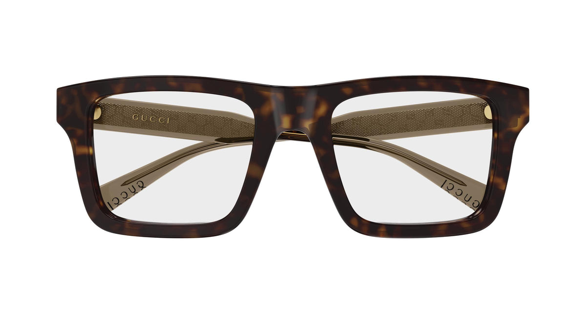Gucci GG2070o-002 eyeglasses in brown frame with clear lenses
