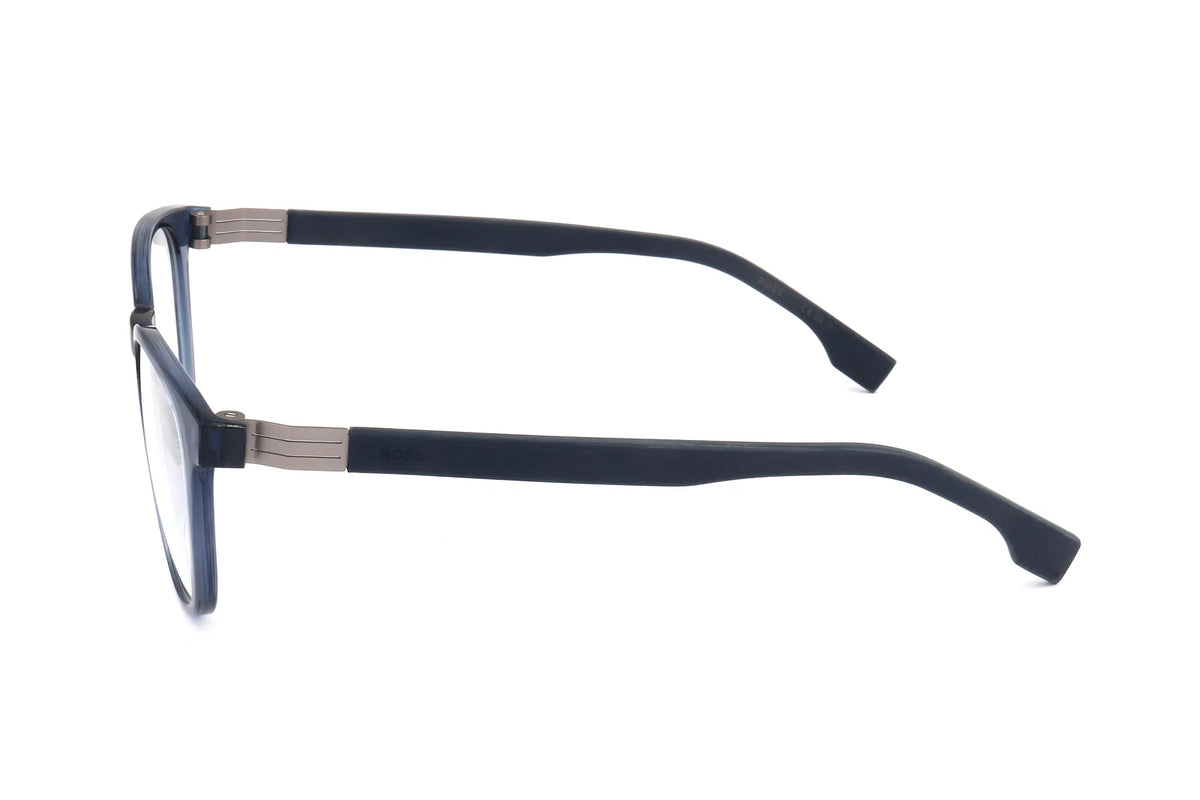 Hugo Boss BOSS1577-PJP-52 Blue Rectangle Eyeglasses 52mm Eyeglasses