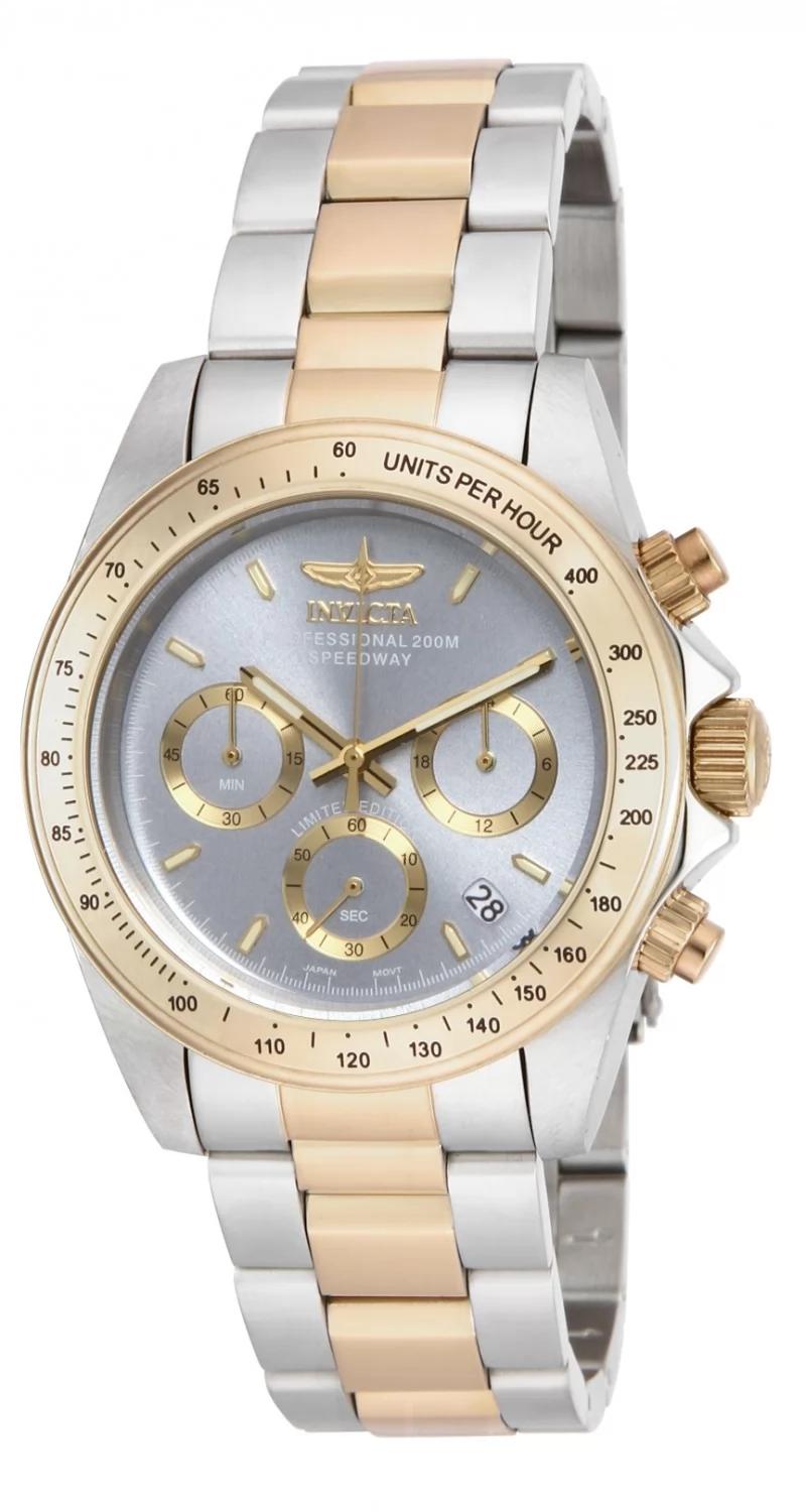 Invicta ILE9212A watch with gray dial and stainless steel band
