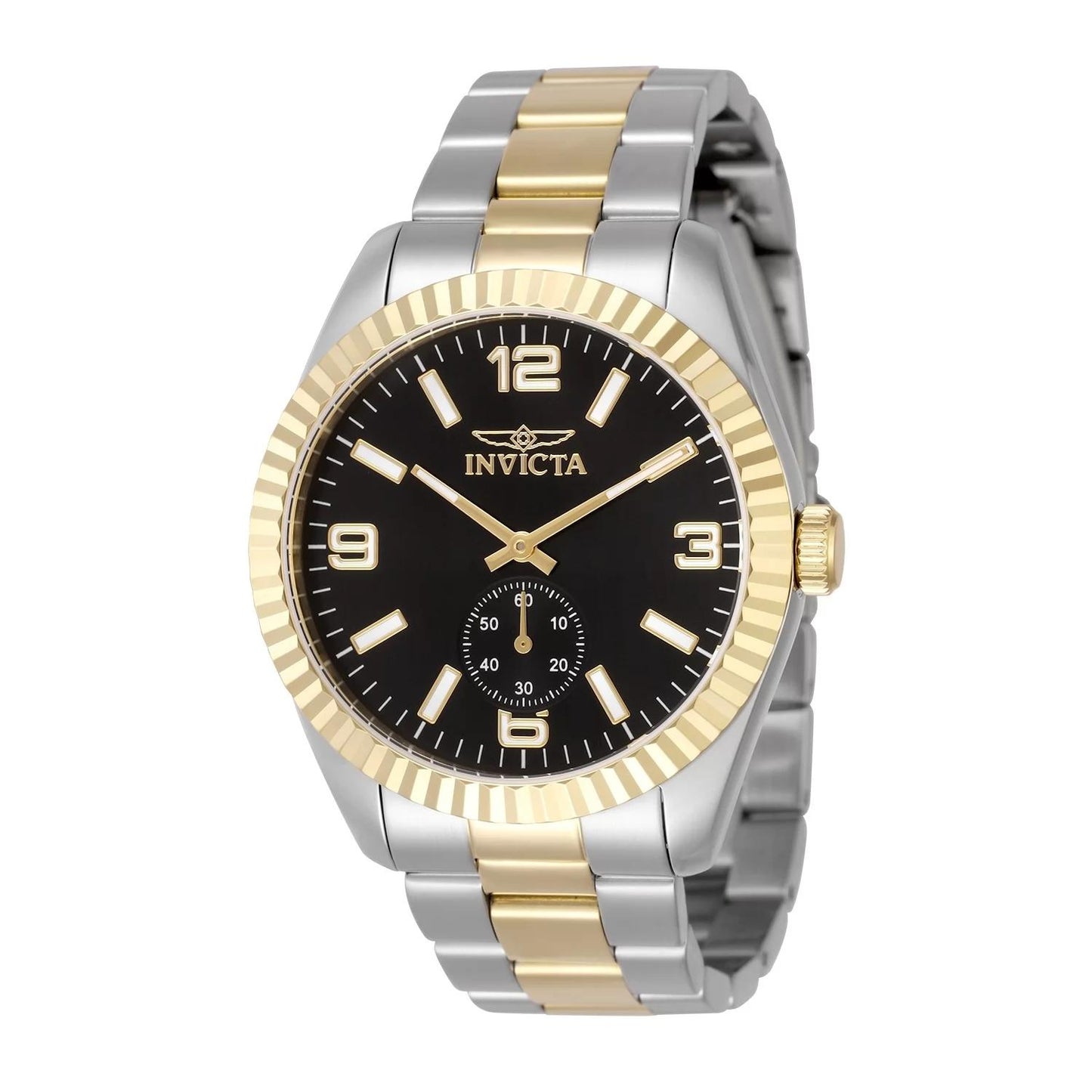 Invicta 49384 49384 Watch - Black Dial Stainless Steel Band