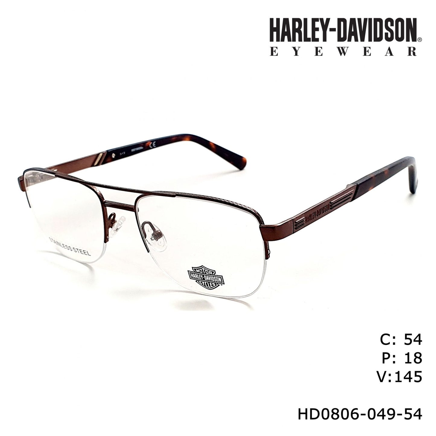Harley Davidson HD0806-049-54 54mm New Eyeglasses