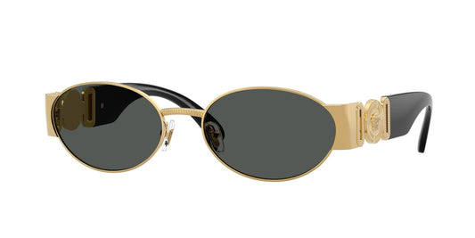 Versace VE2299-100287-56 Gold Oval Sunglasses 56mm