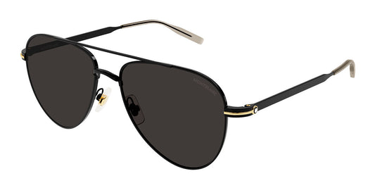 Mont Blanc MB0235S-001 57mm New Sunglasses