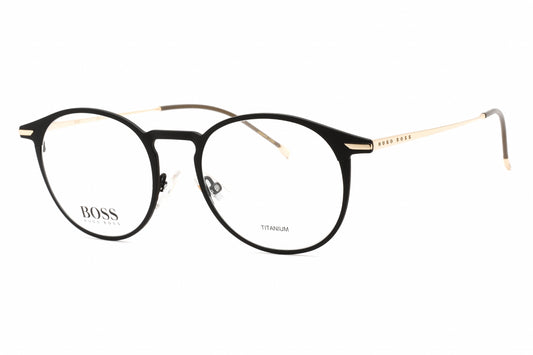 Hugo Boss BOSS 1252-0003 00 Black Round Eyeglasses 50mm