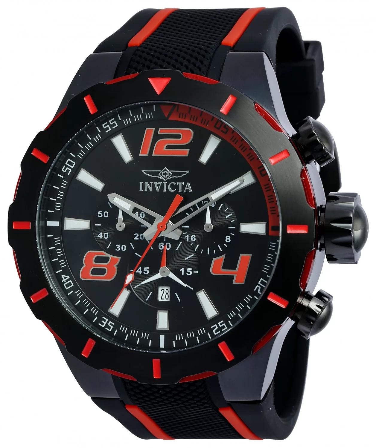 Invicta 20109 20109 Watch - Black Dial Polyurethane Band