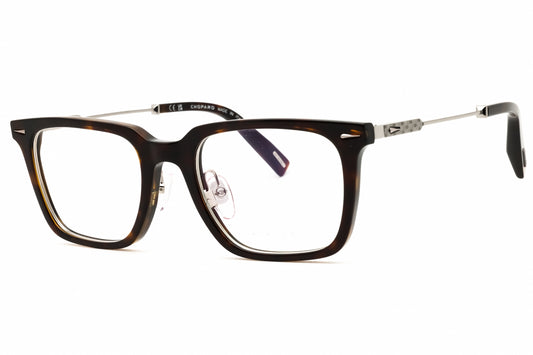 Chopard VCH346-03AQ eyeglasses in havana frame with clear demo lenses