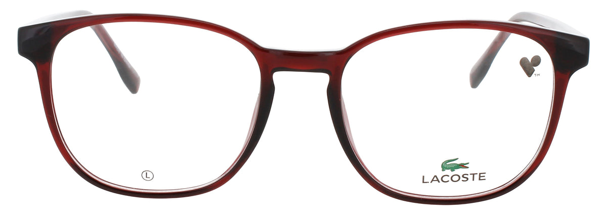 Lacoste L2975-601-54 TRANSPARENT BURGUNDY  Men's Eyeglasses 54mm Eyeglasses