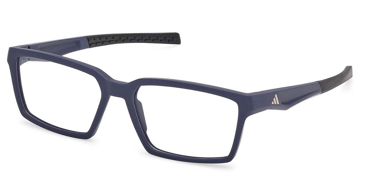 Adidas SP5102-091-56 Blue Rectangle Eyeglasses 56mm Eyeglasses