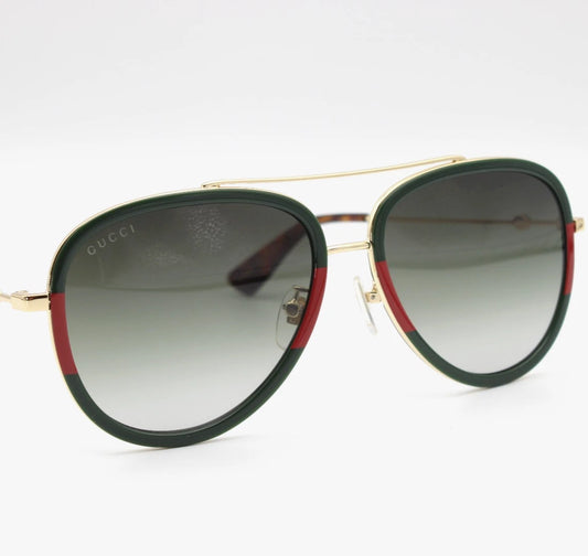 Gucci GG0062S-003 Gold Pilot Sunglasses 57mm Sunglasses