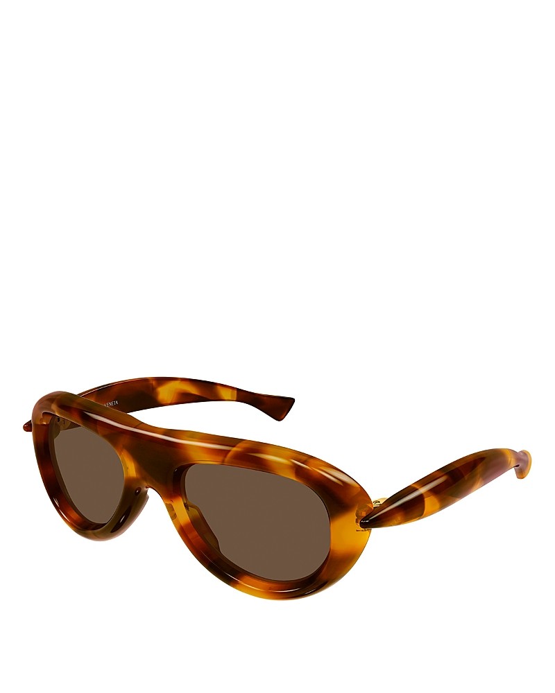 Bottega Veneta BV1483S-002-54 Havana Round  54mm Sunglasses