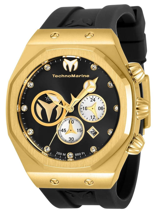TechnoMarine TM-520002 TM-520002 Watch - Gold Dial Stainless Steel Mesh Band