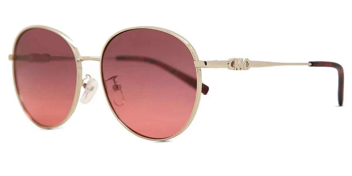 Michael Kors 0MK1119-101420-57 Light Gold Round SUNGLASSES 57mm Sunglasses