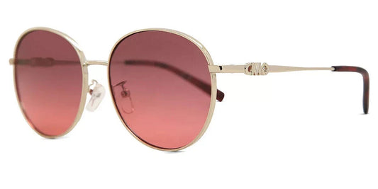 Michael Kors 0MK1119-101420-57 Light Gold Round SUNGLASSES 57mm Sunglasses