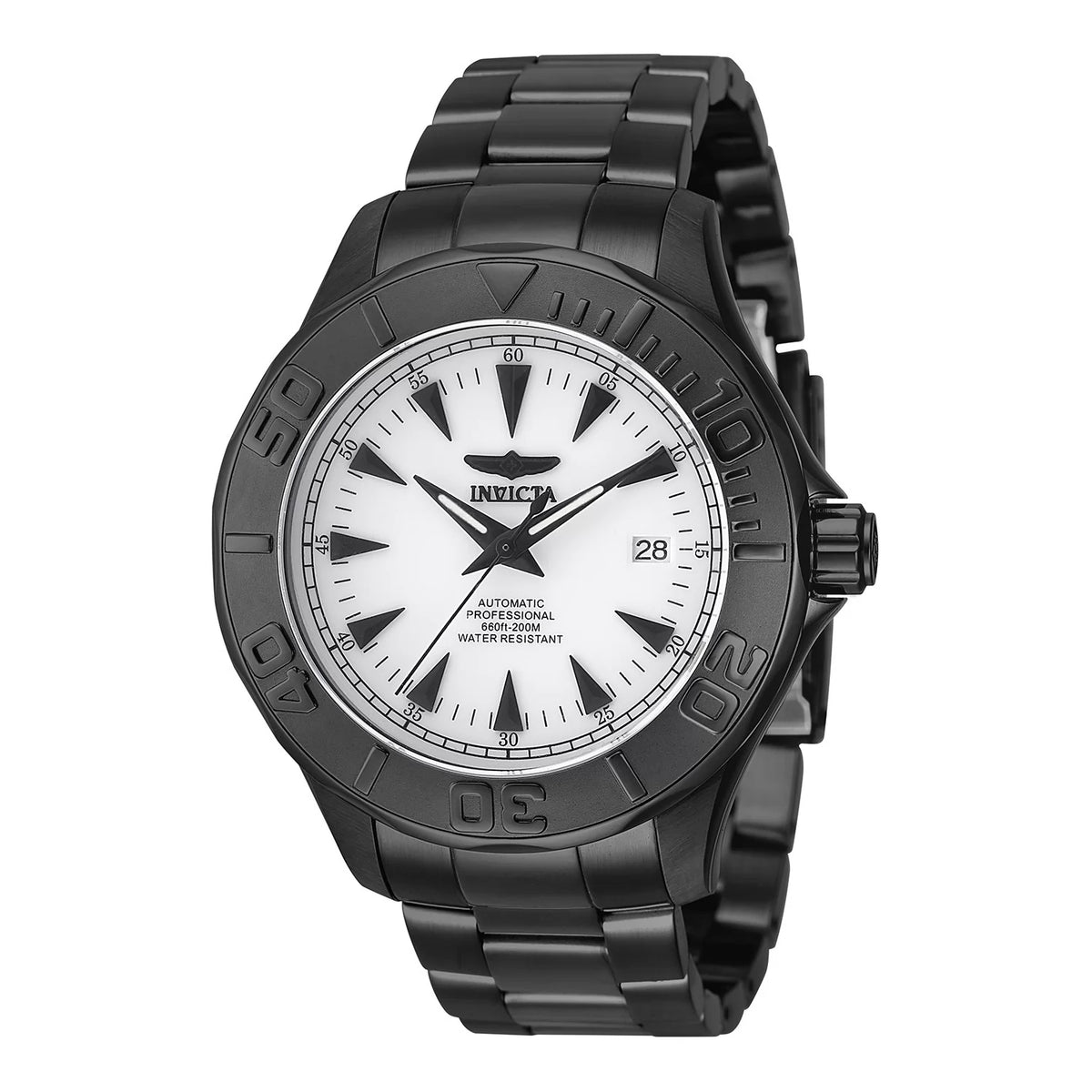 Invicta 7113 Automatic Watch White Dial Stainless Steel 47mm Men