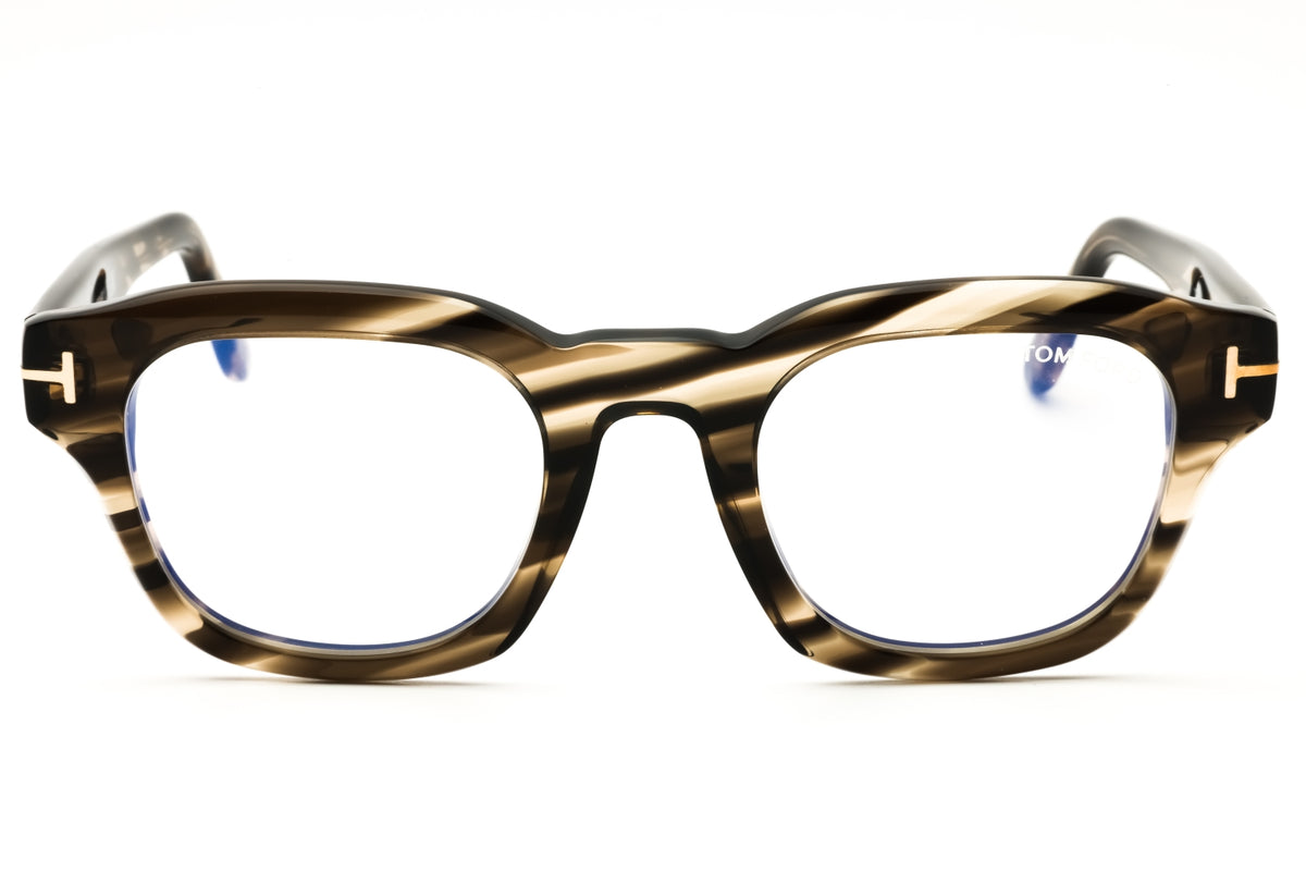 Tom Ford FT6083-B-055 coloured havana Rectangular Eyeglasses 48mm