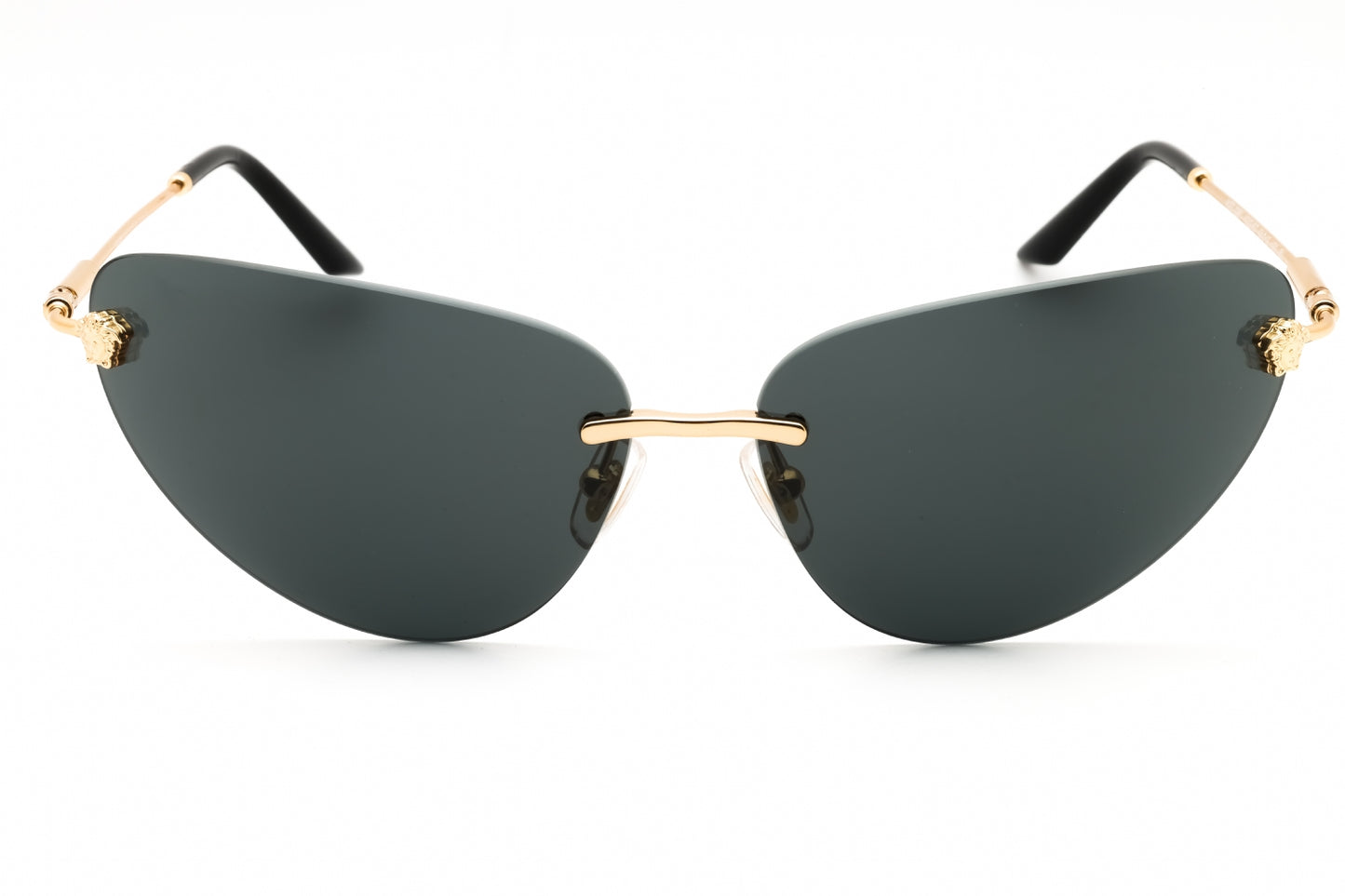 Versace 0VE2281- Gold/Dark Grey 64mm New Sunglasses