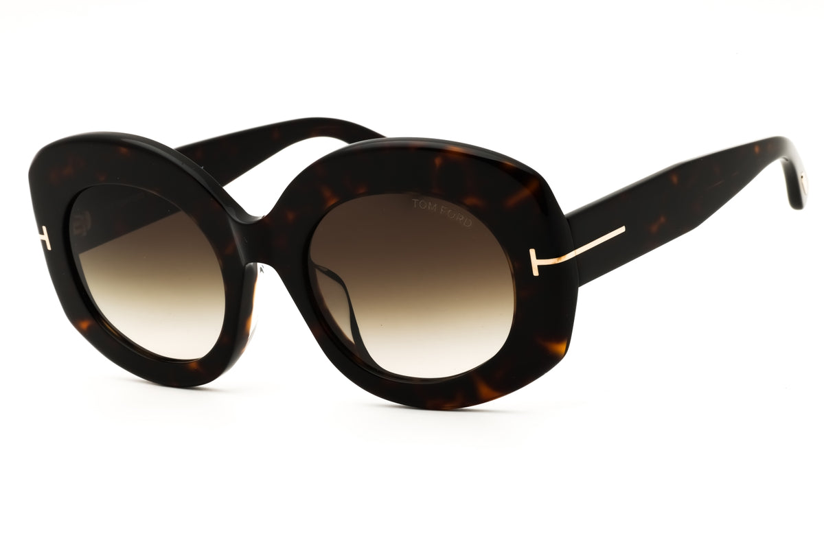 Tom Ford FT1346-F-52B dark havana Oversized Sunglasses 53mm Sunglasses