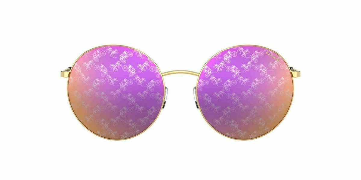Coach 0HC7078-9005AC-56 Gold Round SUNGLASSES 0mm Sunglasses