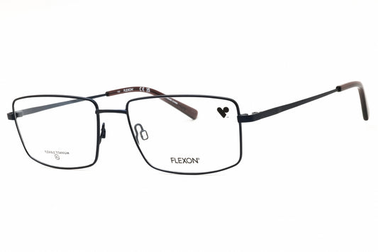 Flexon FLEXON H6069-410 eyeglasses in matte navy frame with clear demo lenses