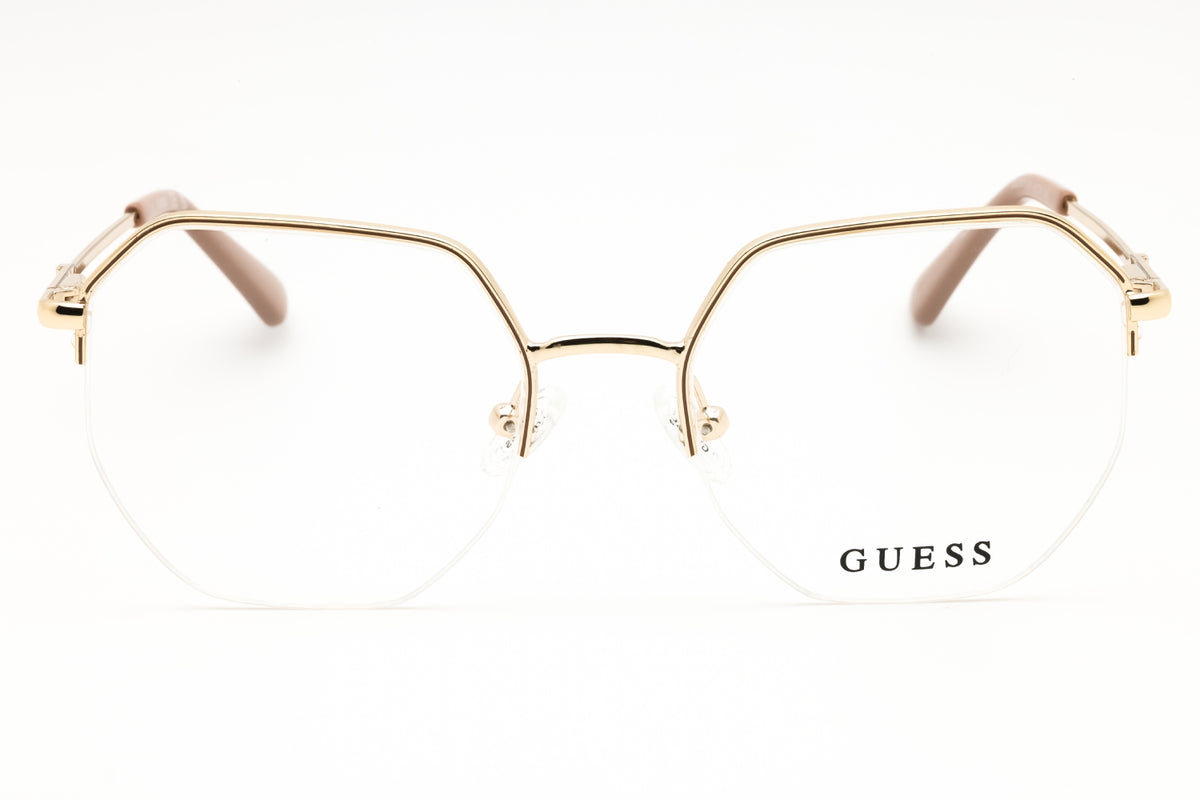 Guess GU2935-033 pink gold Round Eyeglasses 49mm Eyeglasses