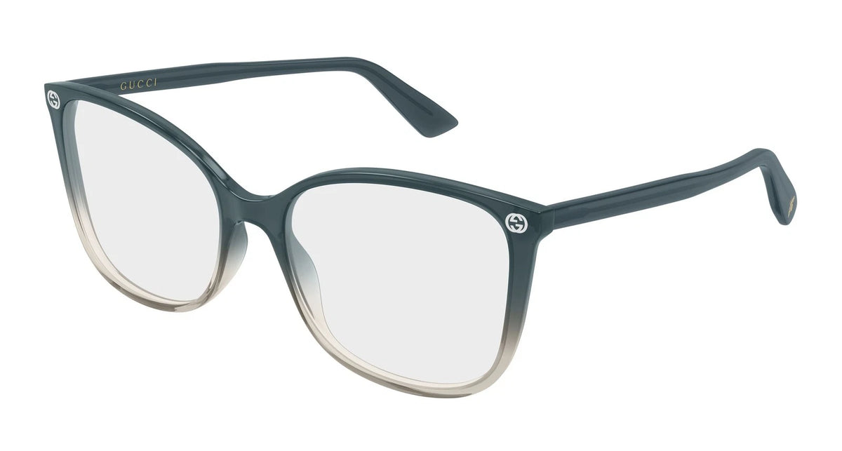 Gucci GG0026O-030 Grey Cat Eye Eyeglasses 53mm Eyeglasses
