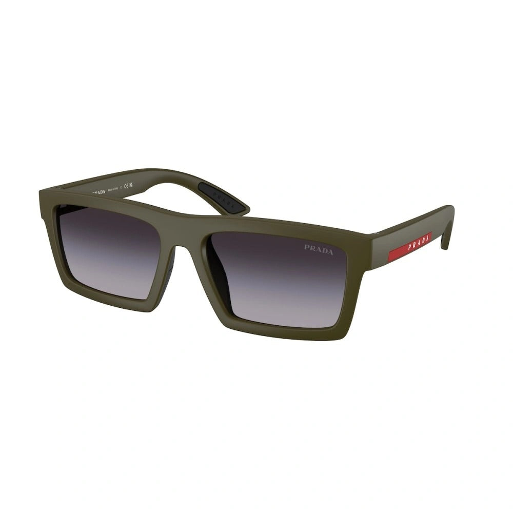 Prada 0PSA07S-15X09U-58 sunglasses in green frame with gray lenses