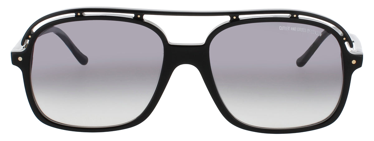 Cutler And Gross CGSN-1376-59-01 BLACK  Women's Sunglasses 59mm Sunglasses
