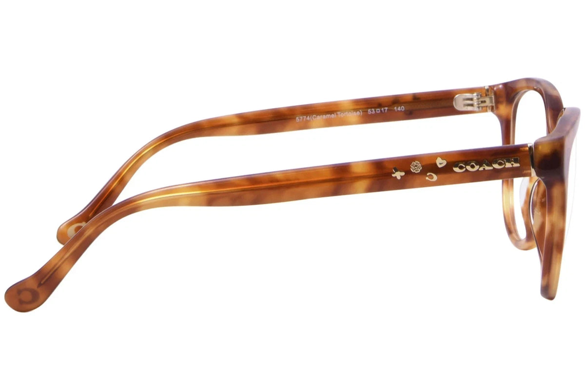 Coach 0HC6234U-5774-53 Brown Round EYEGLASSES 53mm Eyeglasses
