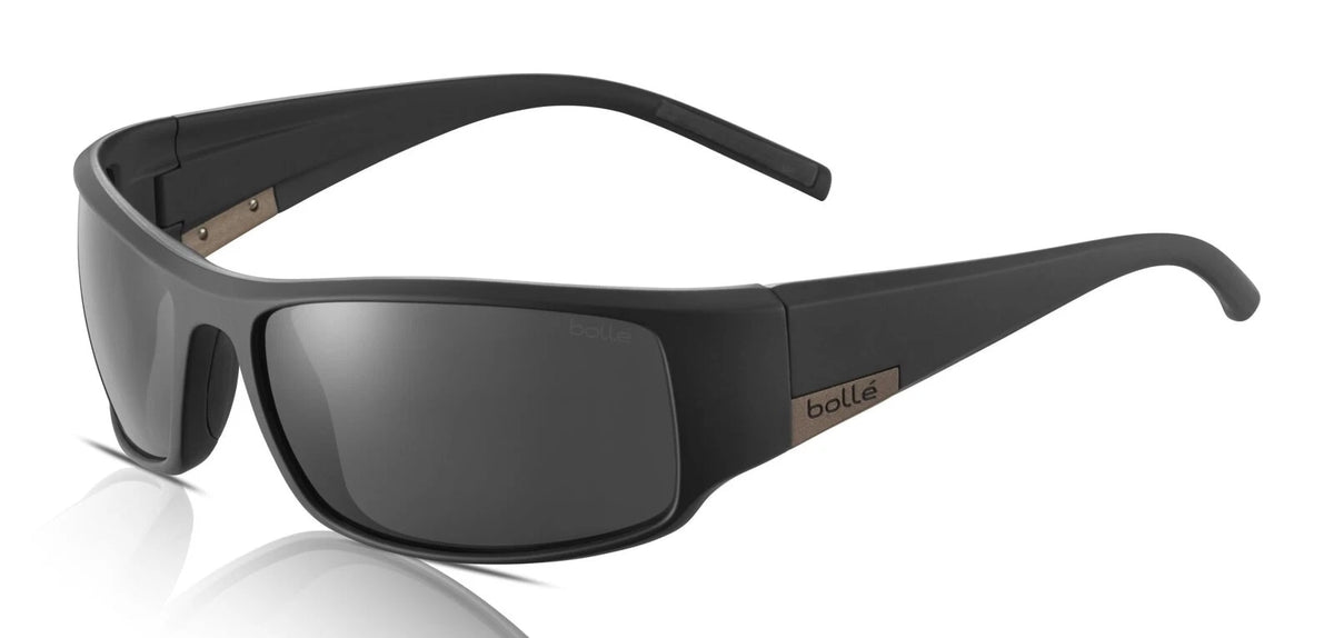 Bolle 12573 Black Matte Rectangular Sunglasses 63mm Sunglasses
