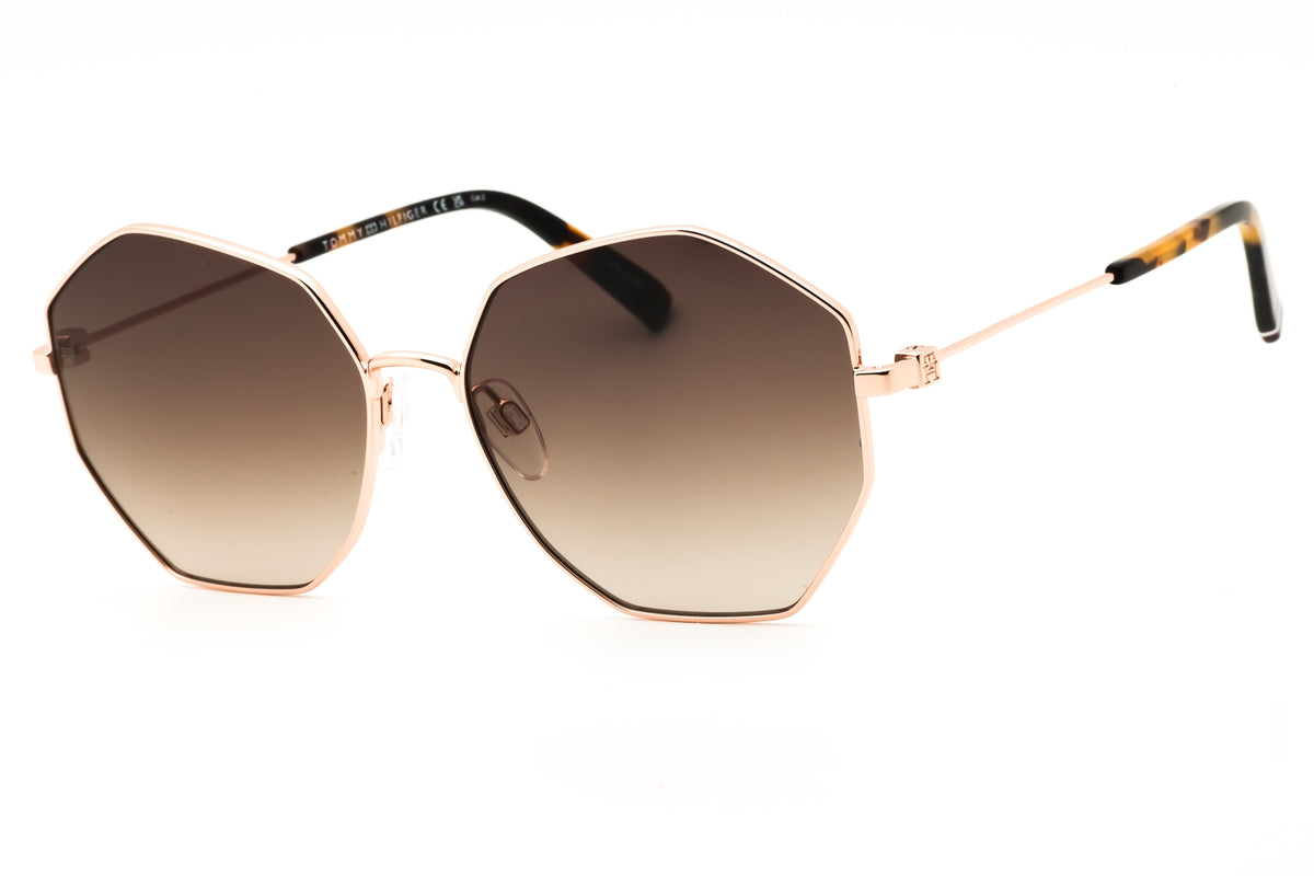 Tommy Hilfiger TH 2094/S-0DDB HA GOLD Round Sunglasses 56mm Sunglasses