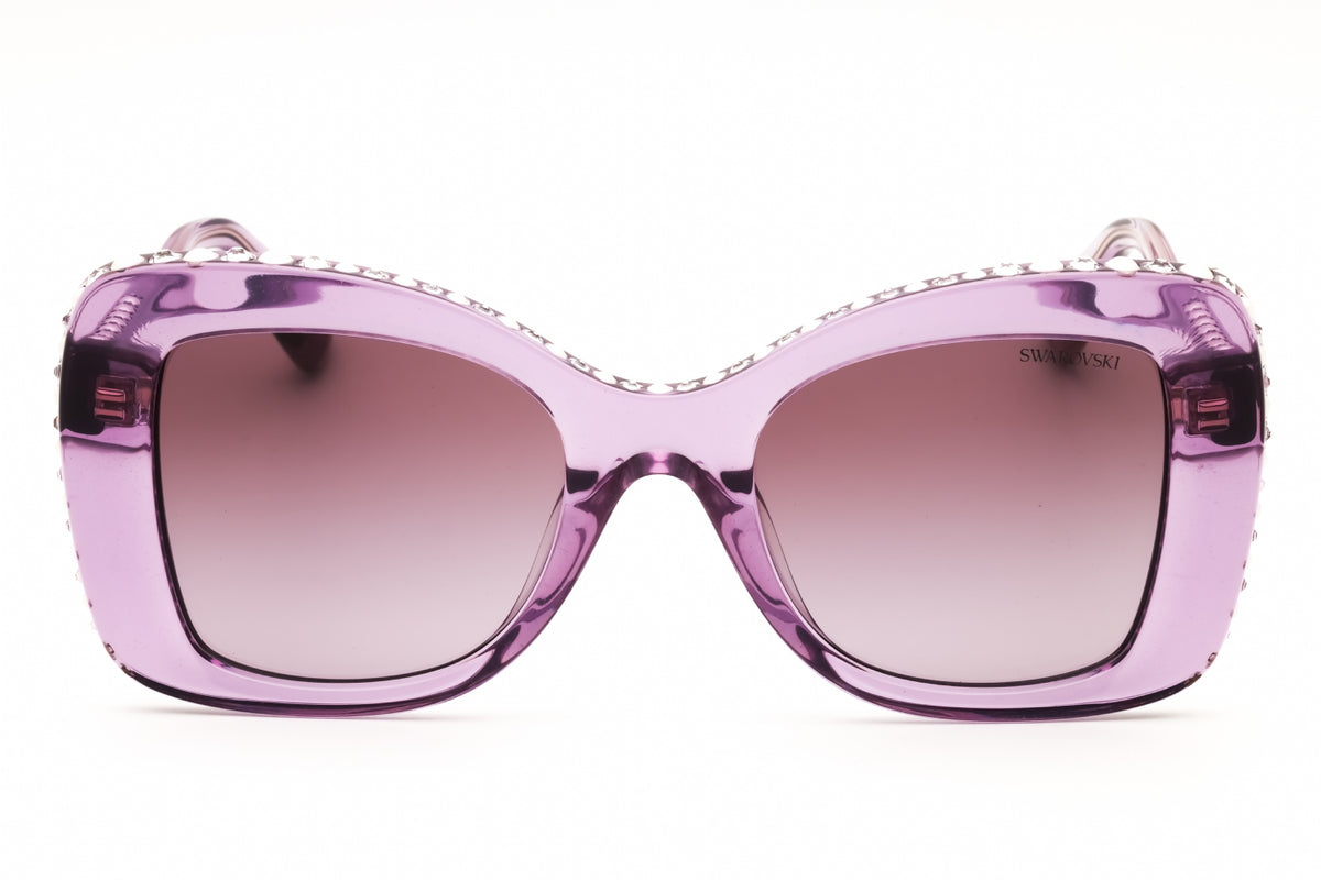 Swarovski 0SK6062U-10968H Transparent Amethyst Oversized Sunglasses 51mm Sunglasses