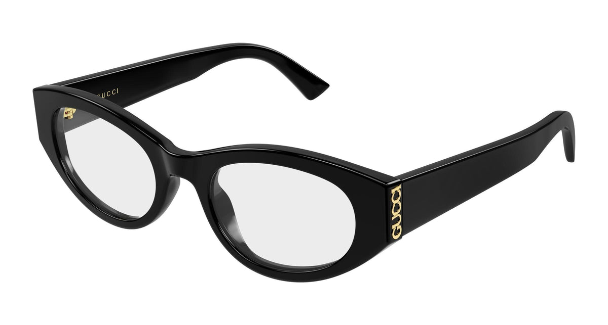 Gucci GG2041o-001 eyeglasses in black frame with clear lenses