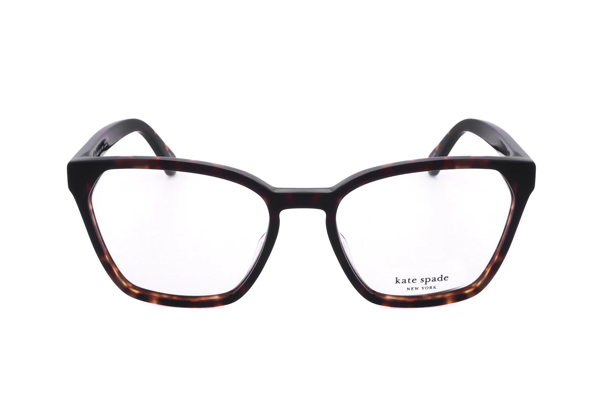 Kate Spade ESTI 086 Brown Rectangle Eyeglasses 52mm Eyeglasses