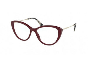 Miu 0MU02SV-USH1O1-53 Bordeaux Square Eyeglasses