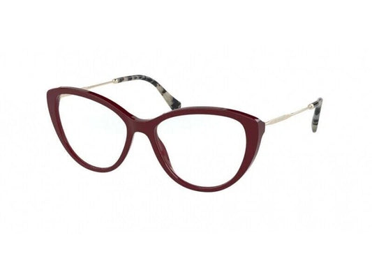 Miu Miu 0MU02SV-USH1O1-53 Bordeaux Square EYEGLASSES 0mm Eyeglasses