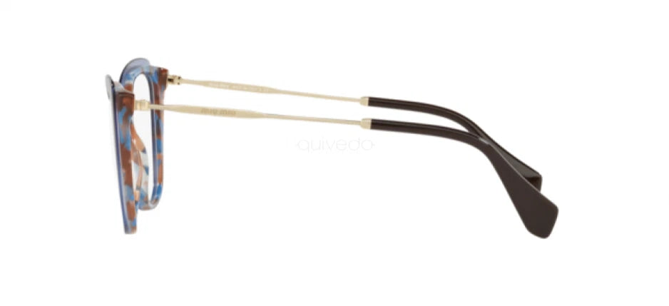 Miu Miu 0MU02QV-1081O1-51 Havana Square EYEGLASSES 51mm Eyeglasses