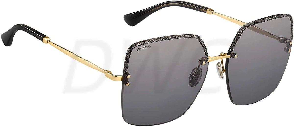 Jimmy Choo 0TAVI-S-2F7-60 Gold Square SUNGLASSES 0mm Sunglasses