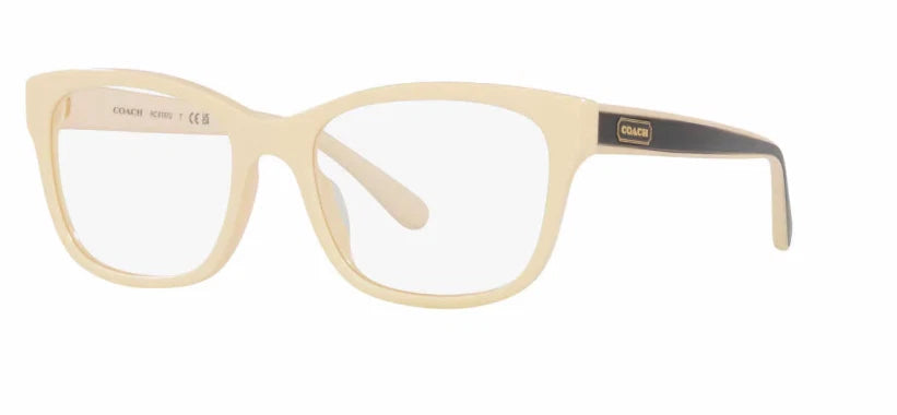 Coach 0HC6197U-5683-51 OFF WHITE BLACK Round EYEGLASSES 0mm Eyeglasses