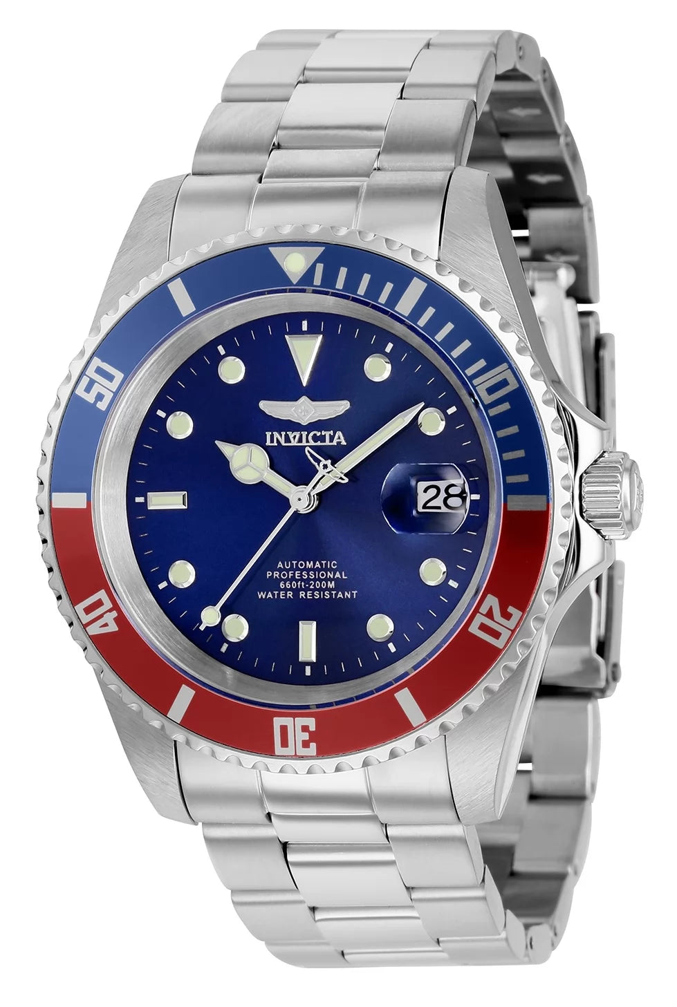 Invicta 5053OBXL Automatic Watch Blue Dial Stainless Steel 43mm Men