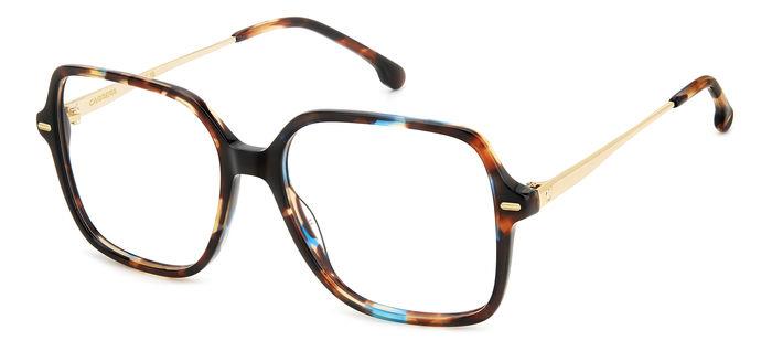Carrera CARRERA3038-X8Q-55 Brown Blue Havana Rectangle Eyeglasses 55mm Eyeglasses