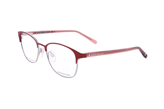 Tommy Hilfiger TH-1749-0Z3-53 eyeglasses in red frame with clear lenses