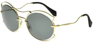 Miu 0MU50SS-ZVN9K1-57 Pale Gold Eyeglass Frames Sunglasses