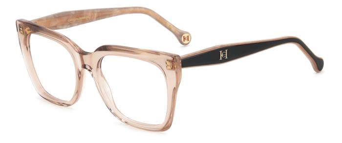 Carolina Herrera HER0227-6X4-53 Nude Black Rectangle Eyeglasses 53mm Eyeglasses