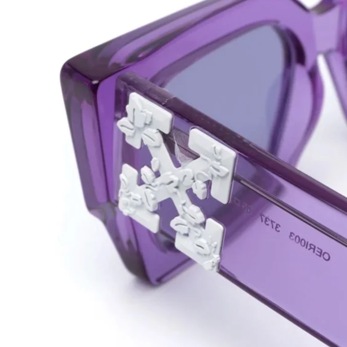 Off-White Catalina Crystal Purple 55mm New Sunglasses