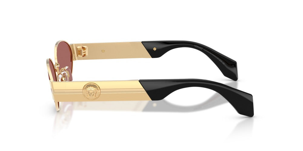 Versace VE2301-152369-55 Gold Oval Sunglasses 55mm