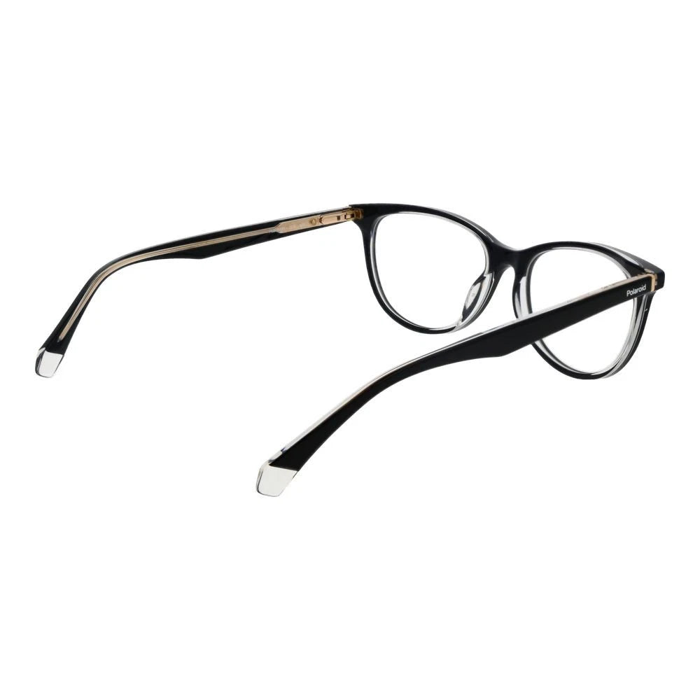 Polaroid PLDD395-7C5-51 Black Crystal Rectangle Eyeglasses 51mm Eyeglasses