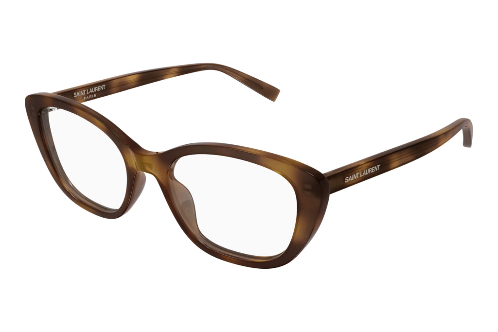 Yves Saint Laurent SL 945-002 Brown Cat Eye Eyeglasses 54mm Eyeglasses