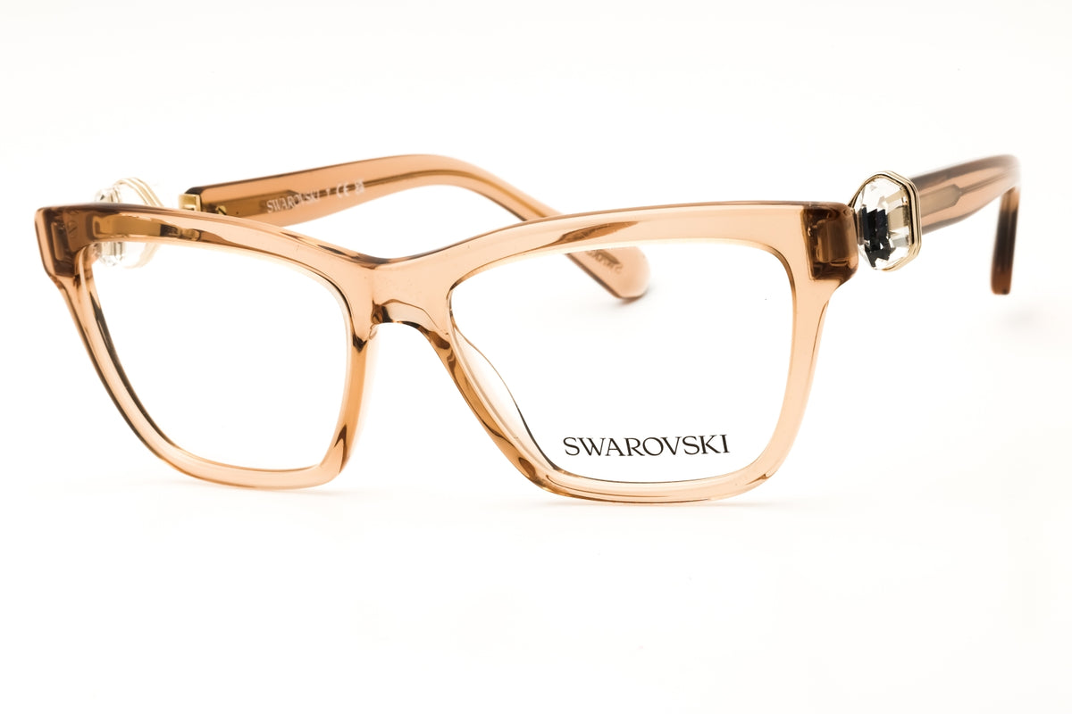 Swarovski 0SK2021-1063 Transparent Beige Brown Rectangular Eyeglasses 53mm Eyeglasses